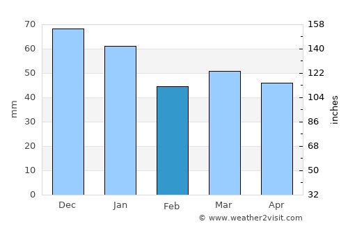 Leer average rain in February