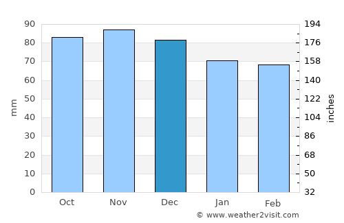 Leesburg average rain in December