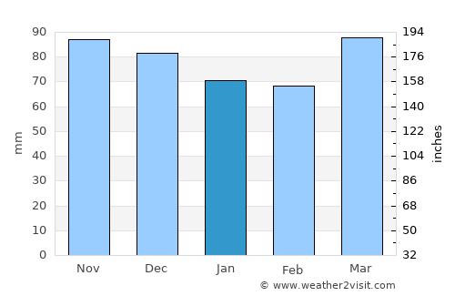 Leesburg average rain in January