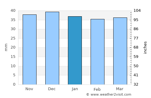 Leliceni average rain in January