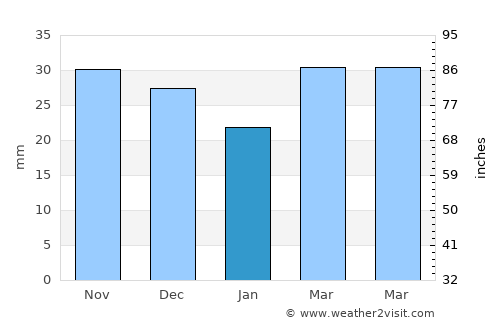 Lermontov average rain in January