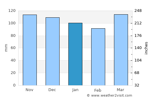 Lewisville average rain in January