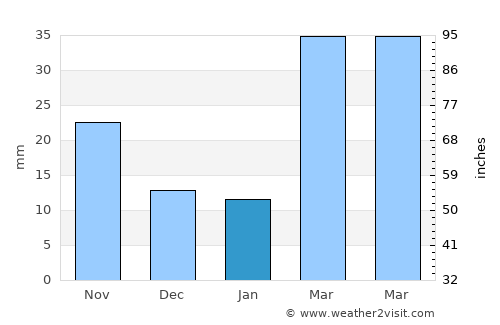 Liberal average rain in January