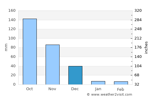 Libertad average rain in December
