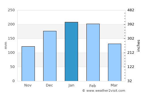 Lins average rain in January