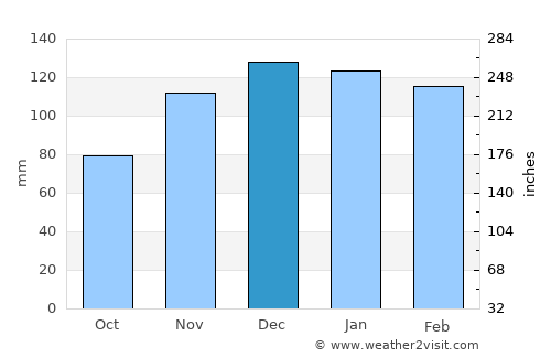 Livingston average rain in December
