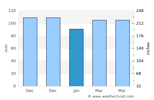 Log pri Brezovici average rain in January