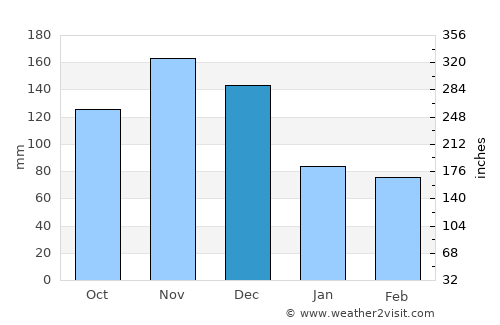 Los Hidalgos average rain in December