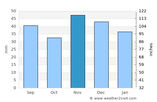 Luica average rain in November