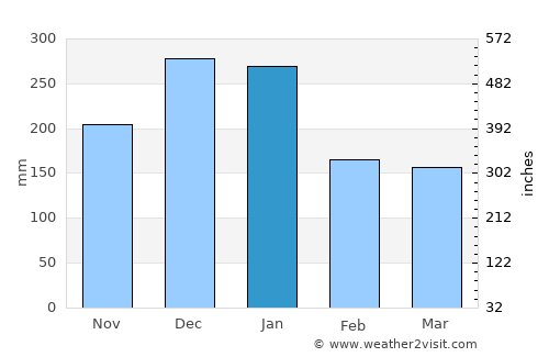 Luz average rain in January