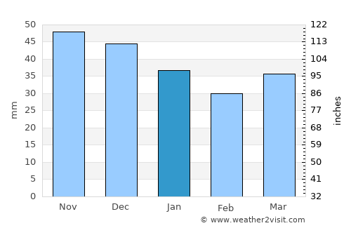 Lyakhavichy average rain in January