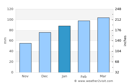 Macclenny average rain in January