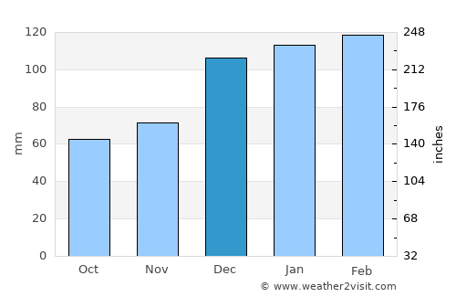 Macon average rain in December