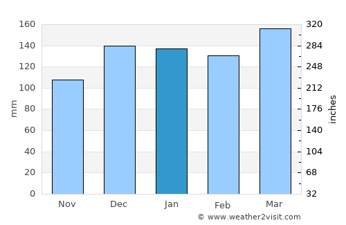 Macon average rain in January