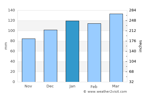 Madison average rain in January