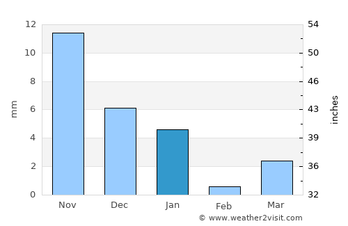 Maheshwar average rain in January