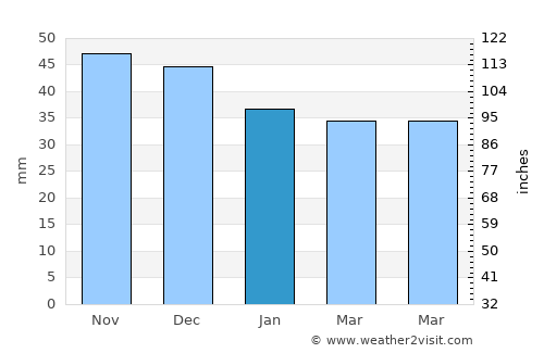 Mahilyow average rain in January