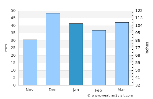 Mahmudiye average rain in January