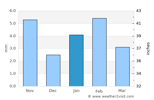 Mālpura average rain in January