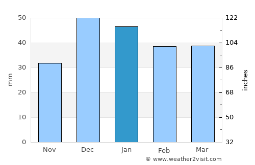 Mamak average rain in January