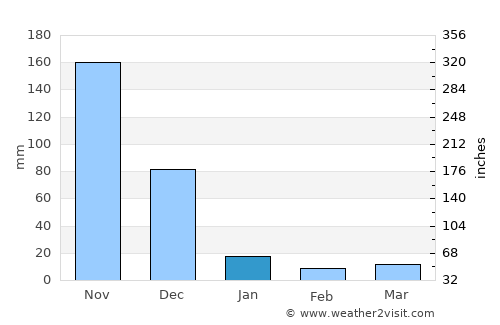 Manalūrpettai average rain in January