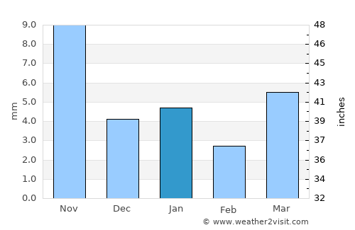 Māndalgarh average rain in January