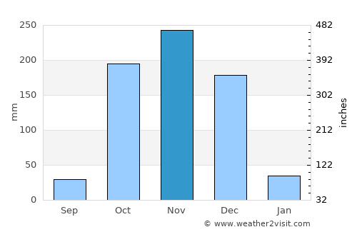 Mandapam average rain in November