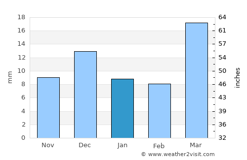 Mang’it Shahri average rain in January
