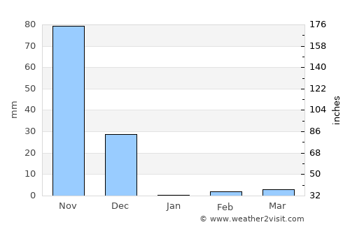Mangalore average rain in January