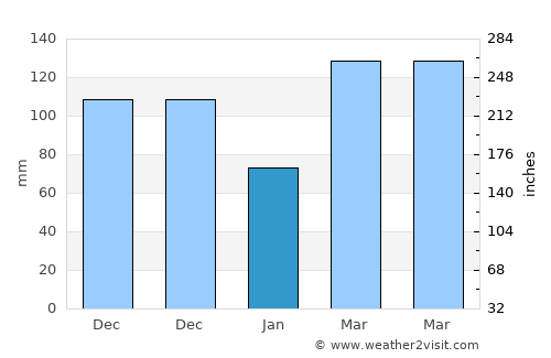 Marble Hill average rain in January