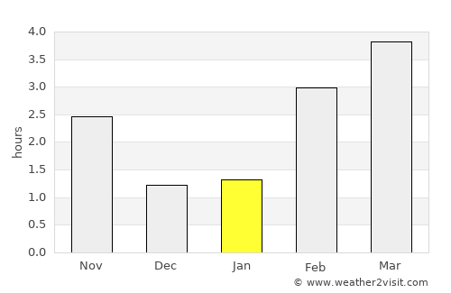 Marchin average rain in January