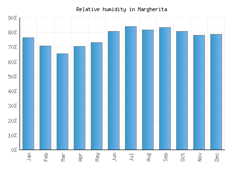 Margherita relative humidity averages