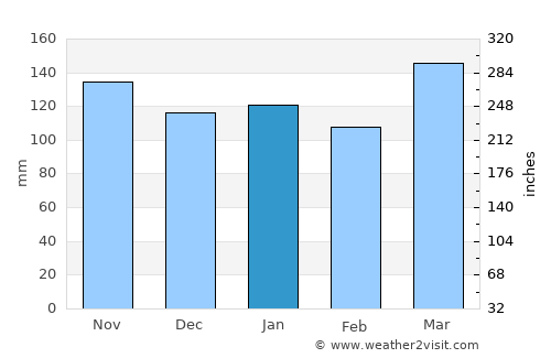 Mariano I. Loza average rain in January