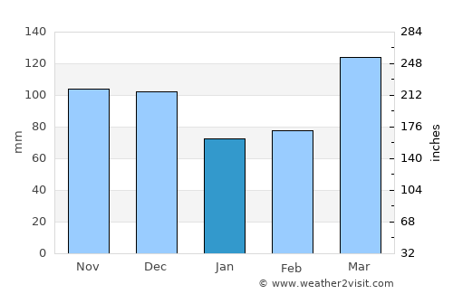 Marion average rain in January