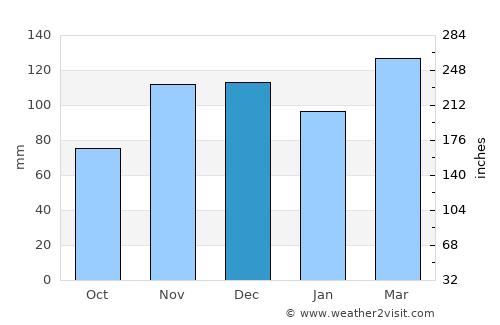 Marion average rain in December