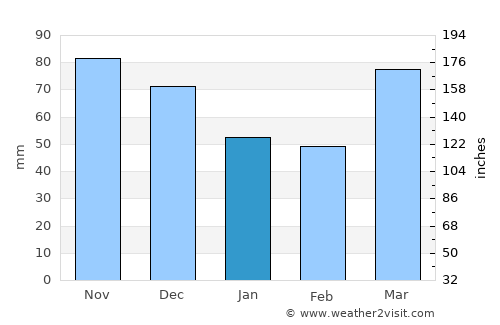 Marion average rain in January