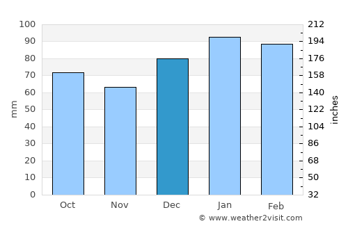 Marion average rain in December