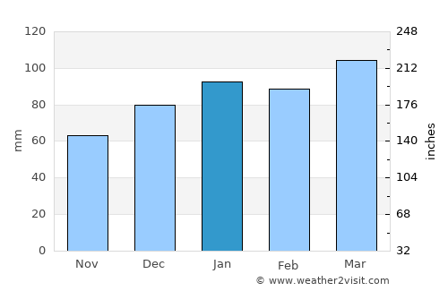 Marion average rain in January