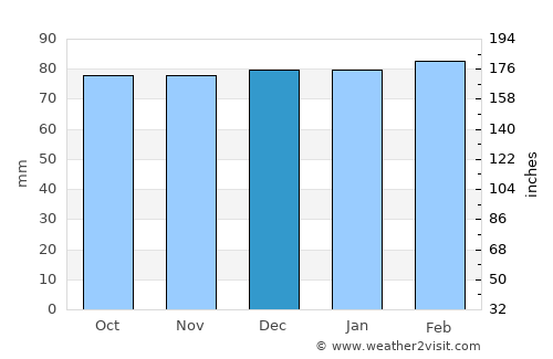Marion average rain in December