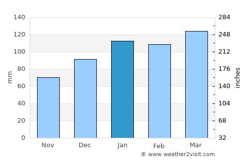 Martinez average rain in January