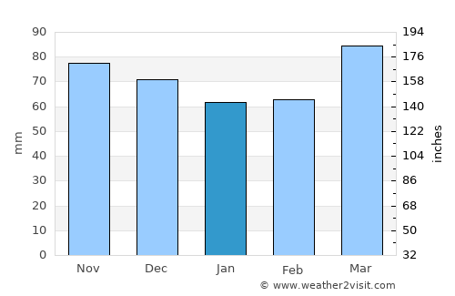 Martinsburg average rain in January