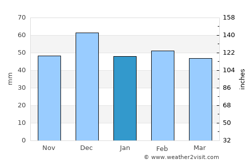Mascara average rain in January