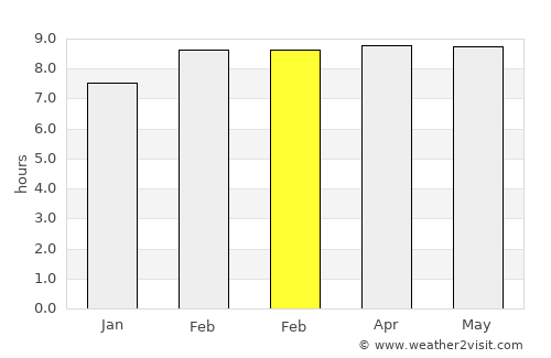 Mascota average rain in February