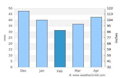 Masty average rain in February