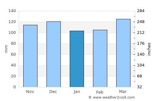 Mayfield average rain in January