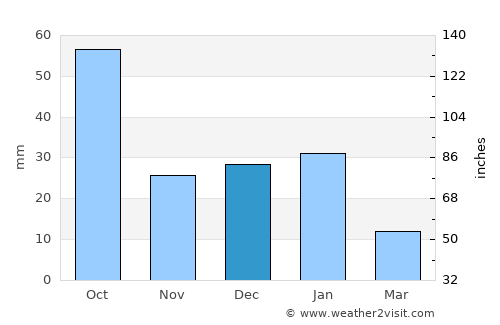 McAllen average rain in December