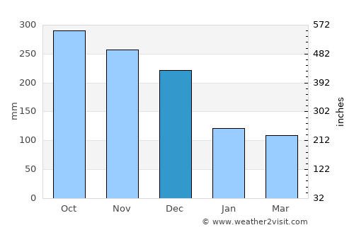 Medan average rain in December