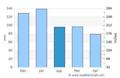 Medeiros Neto average rain in February