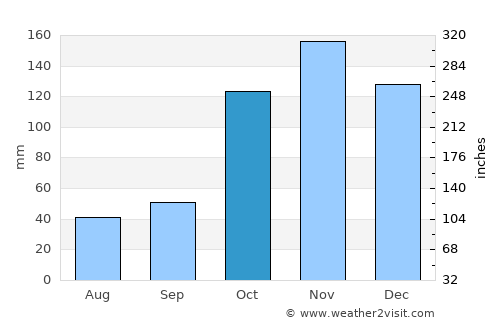 Medeiros Neto average rain in October
