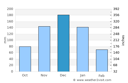 Medina average rain in December